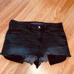 American eagle high rise Shortie Jean shorts